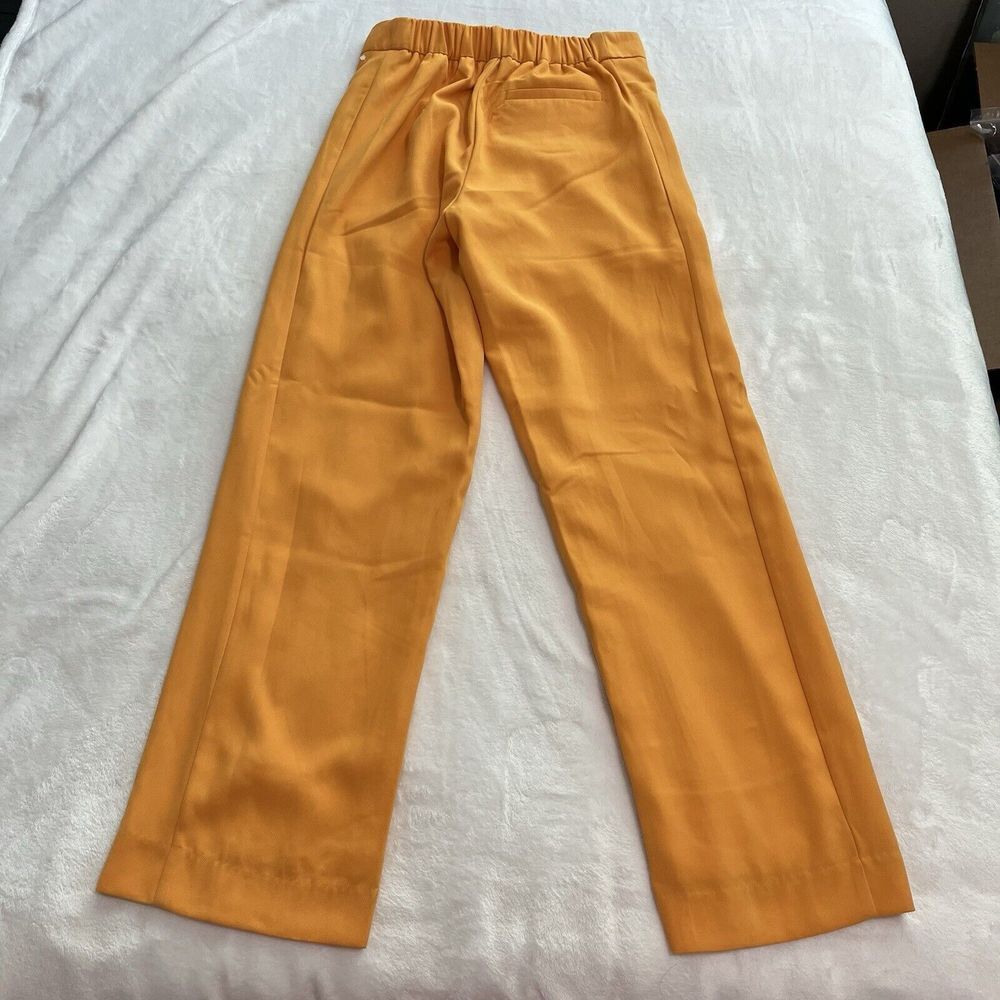 House Of Harlow 1960 Orange Pleated Wide Leg‎ Dress Pants Size Small - Picture 3 of 16
